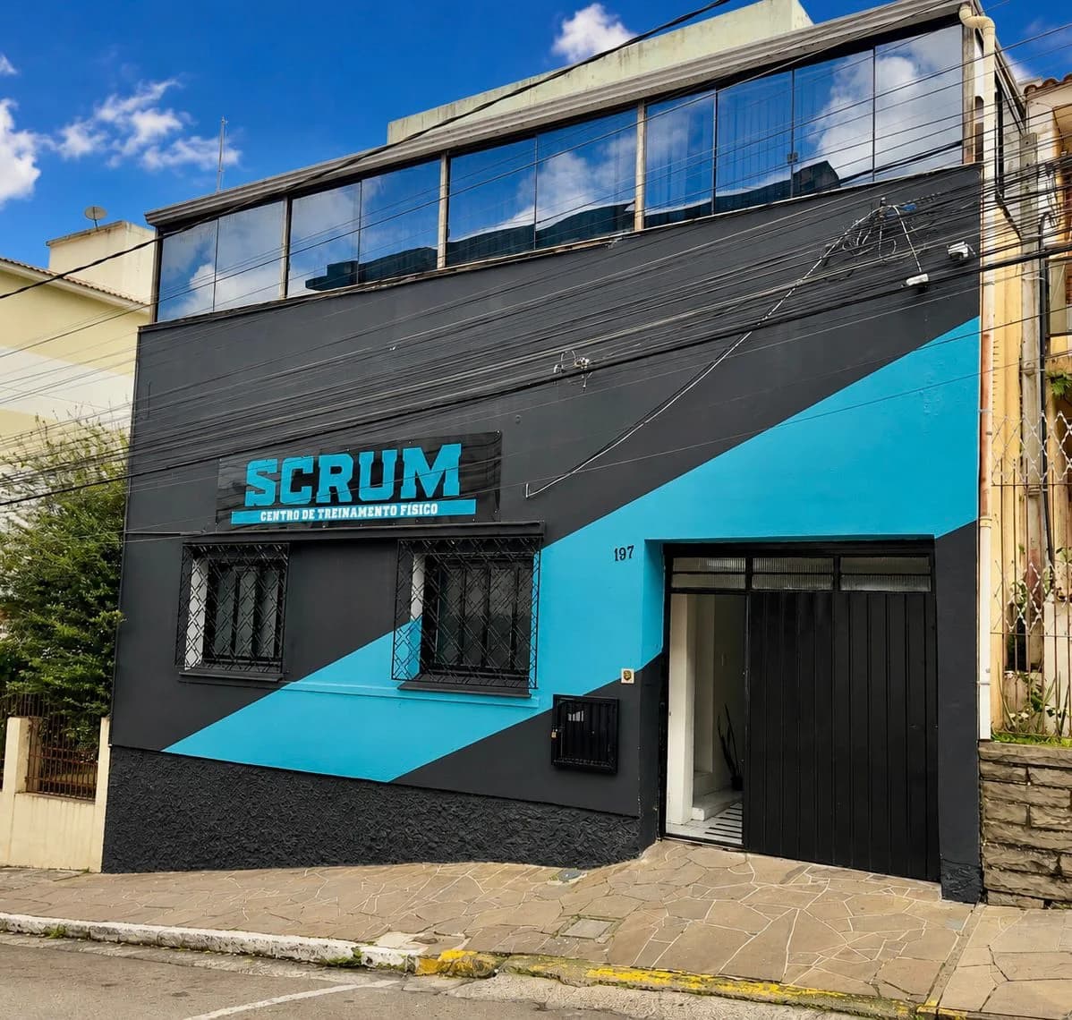 Fachada da Scrum na Rua Conde de Porto Alegre em Santa Maria